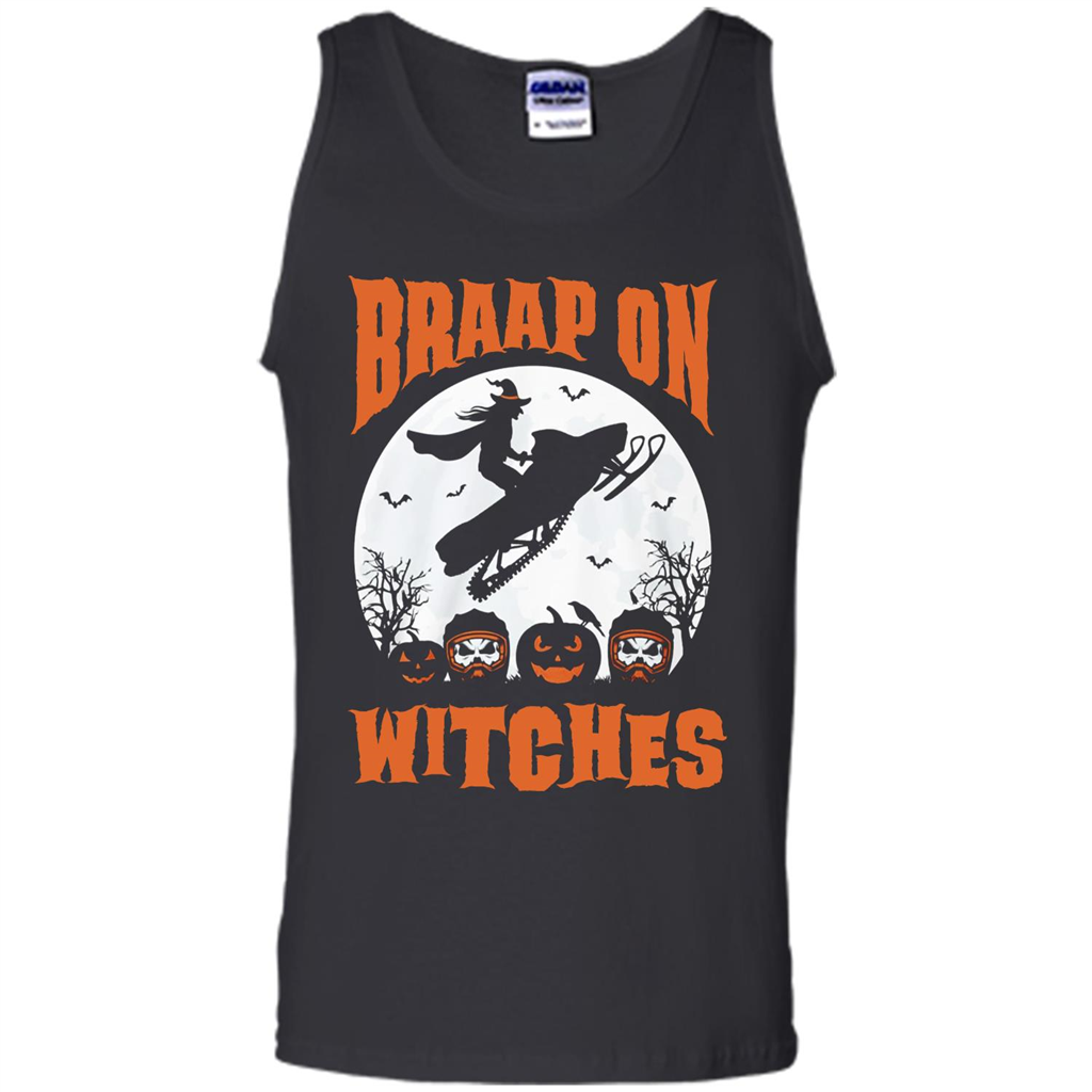 Halloween T-shirt Braap On Witches T-shirt Black