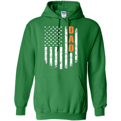 Fathers Day T-shirt American Flag Irish Green