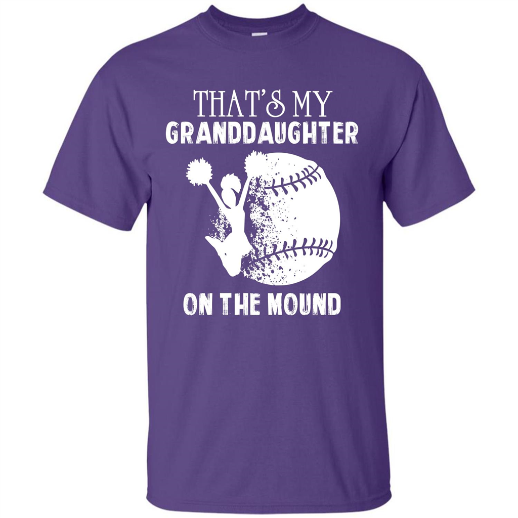 Baseball T-shirt That’s My Granddaughter On The Mound Purple