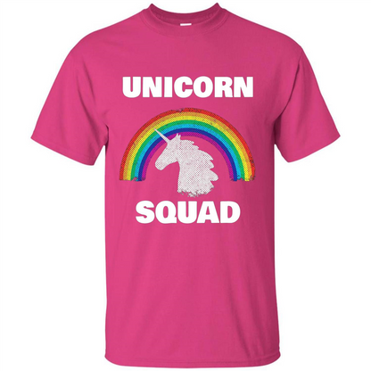 Unicorn Squad T-shirt Rainbow Unicorns Love T-Shirt Heliconia