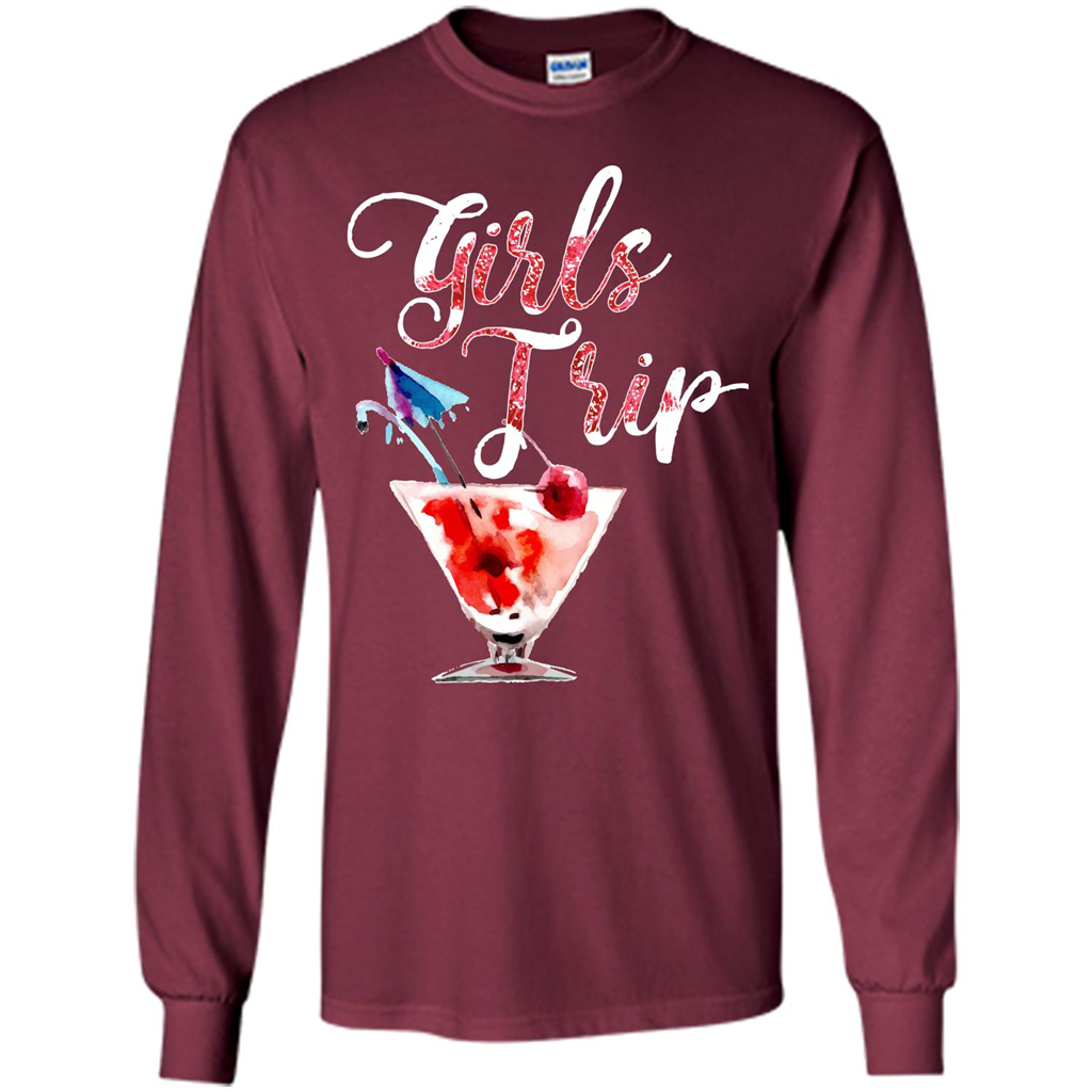 Wine T-shirt Girls Trip Wine Girls Maroon