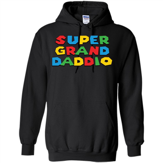 Fathers Day T-shirt Super Grand Daddio Black