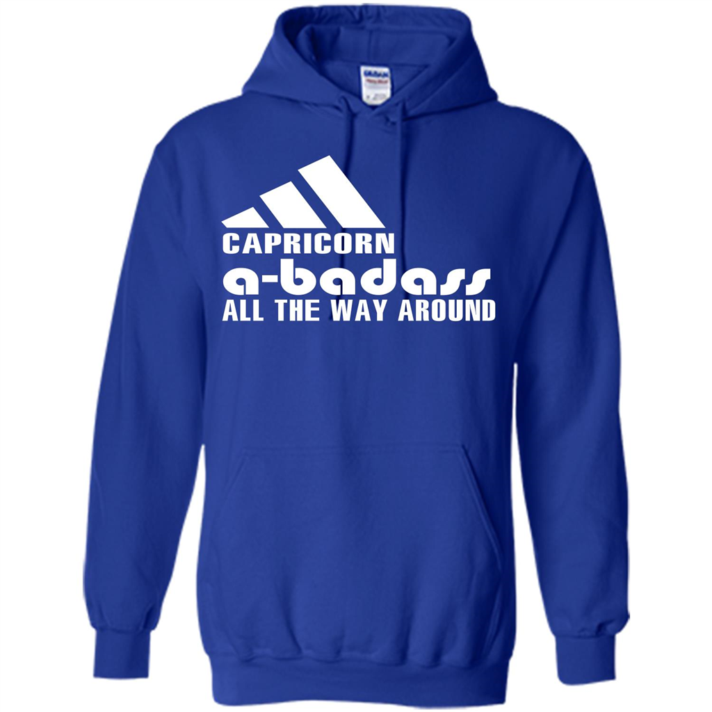 Capricorn A-Badass All The Way Around T-shirt Royal
