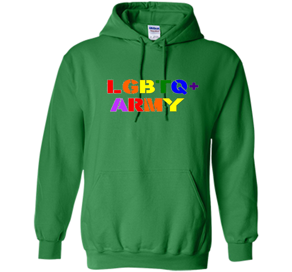 LGBTQ+ Army T-Shirt cool shirt Irish Green