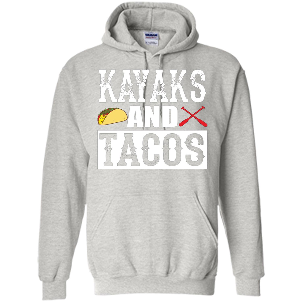 Funny Taco T-shirt Kayaks and Tacos Ash