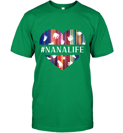 Hash Tag Nana Life Grandmom Shirt T-Shirt Irish Green