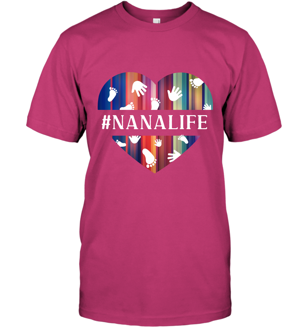 Hash Tag Nana Life Grandmom Shirt T-Shirt Heliconia