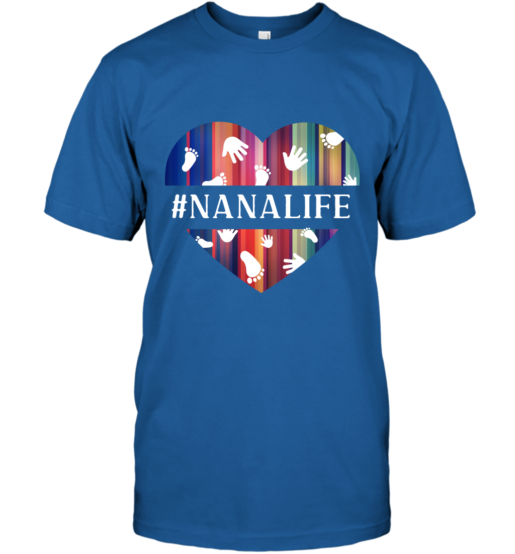 Hash Tag Nana Life Grandmom Shirt T-Shirt Royal