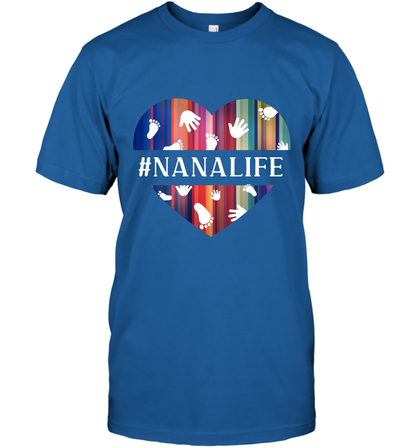 Hash Tag Nana Life Grandmom Shirt T-Shirt Royal
