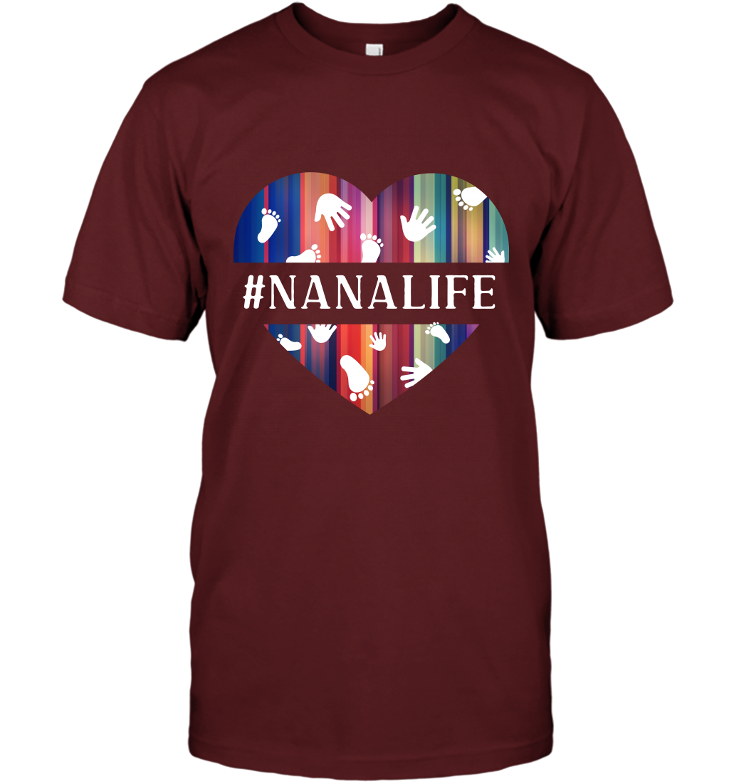 Hash Tag Nana Life Grandmom Shirt T-Shirt Cardinal