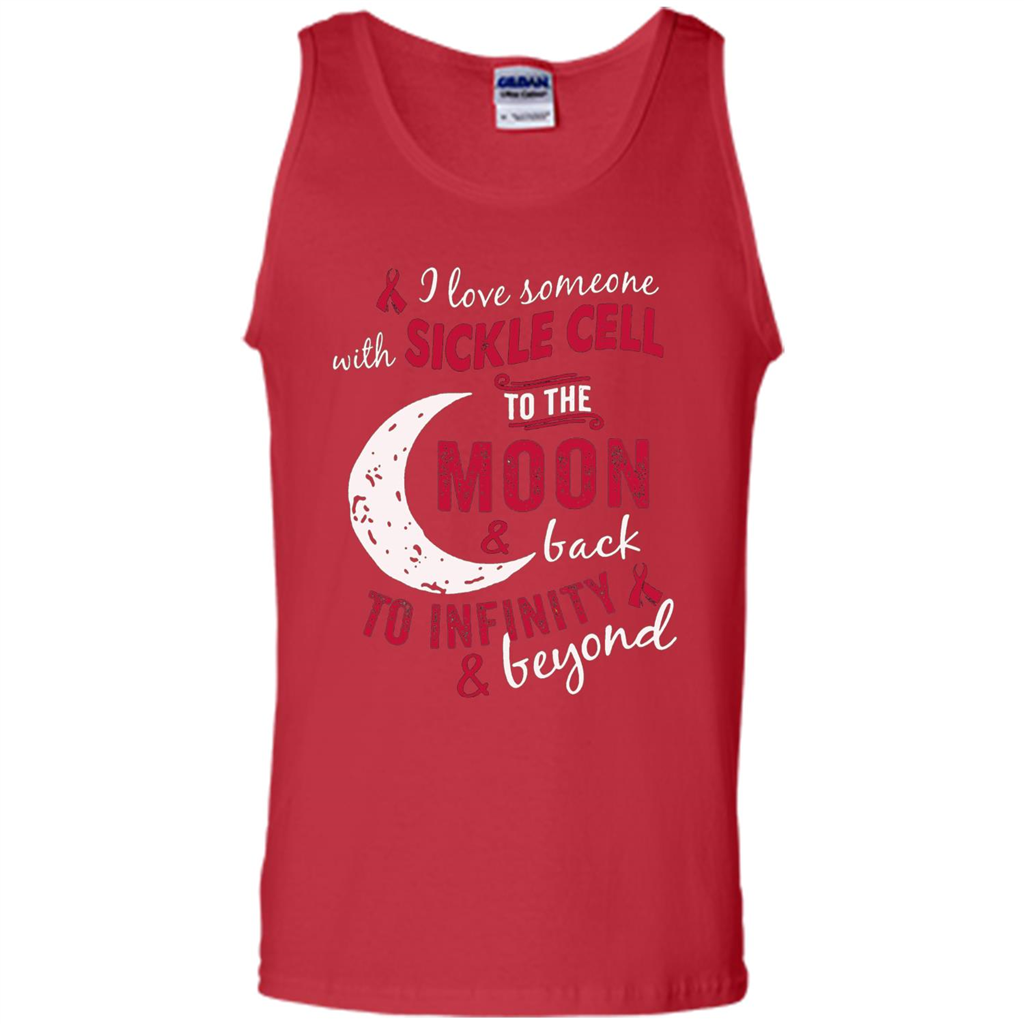 I Love Someone With Sickle Cell To The Moon And Back T-shirt Red