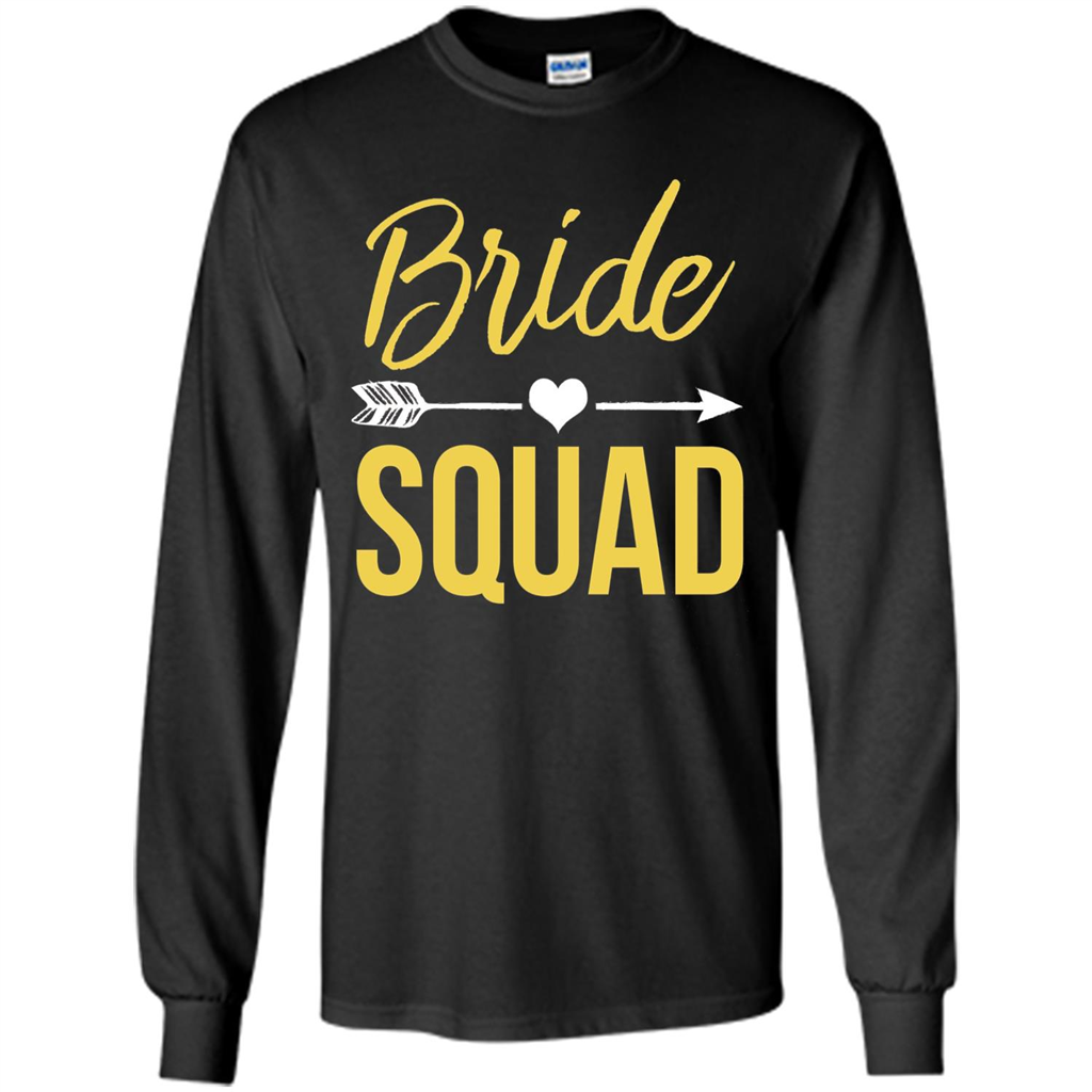 Bachelorette Party T-Shirts Bridesmaids Bride Squad T-Shirt Black
