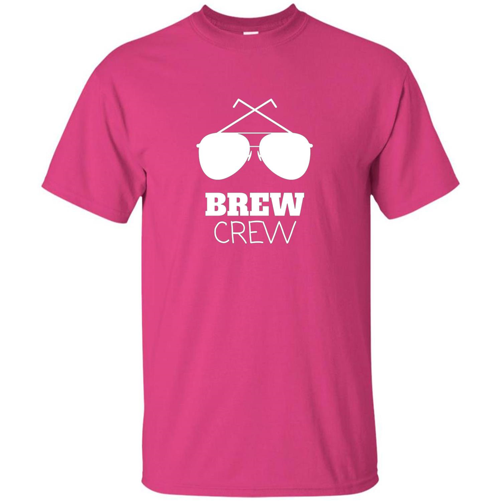 I'm The Brew Crew Groom Wedding Male T-Shirt Heliconia