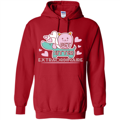 Love Pet T-shirt Pet Sitter Extraordinaire Red