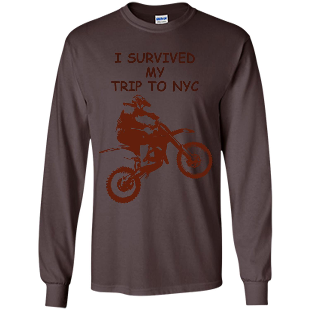 I Survived My Trip To NYC T-shirt Dark Chocolate