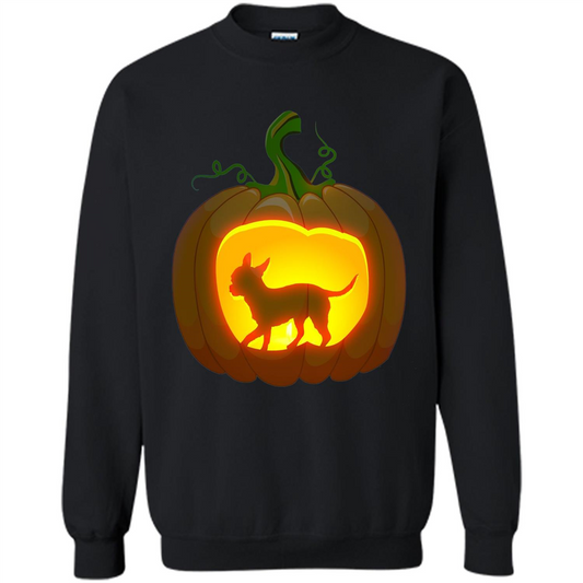 Chihuahua Pumpkin Halloween T-shirt Black