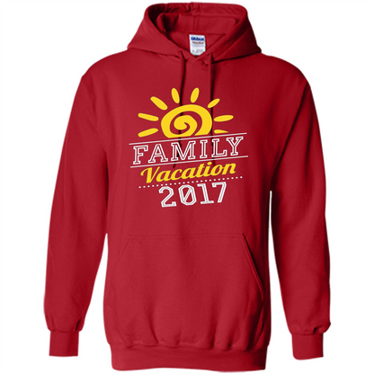 Summer T-shirt Family Vacation 2017 T-shirt Red