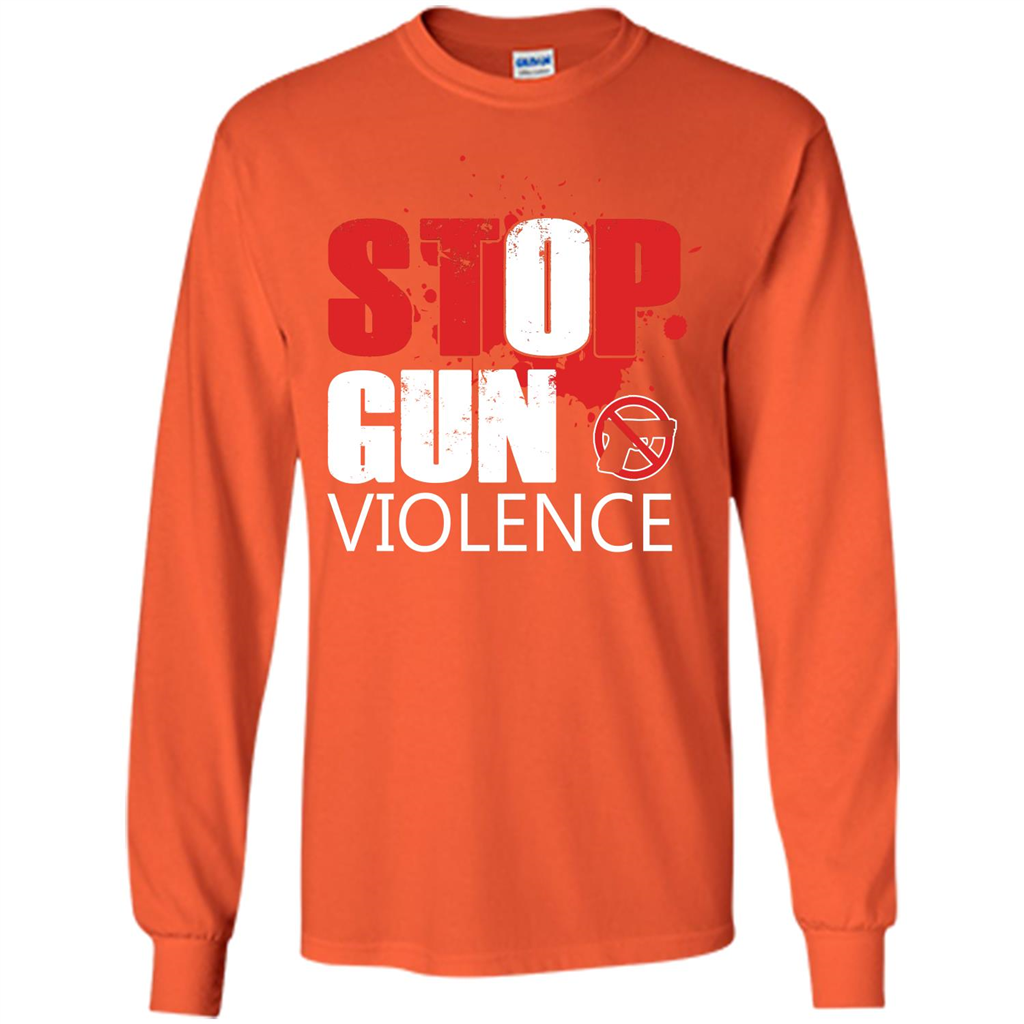 Gun T-shirt Stop Gun Violence T-shirt Orange