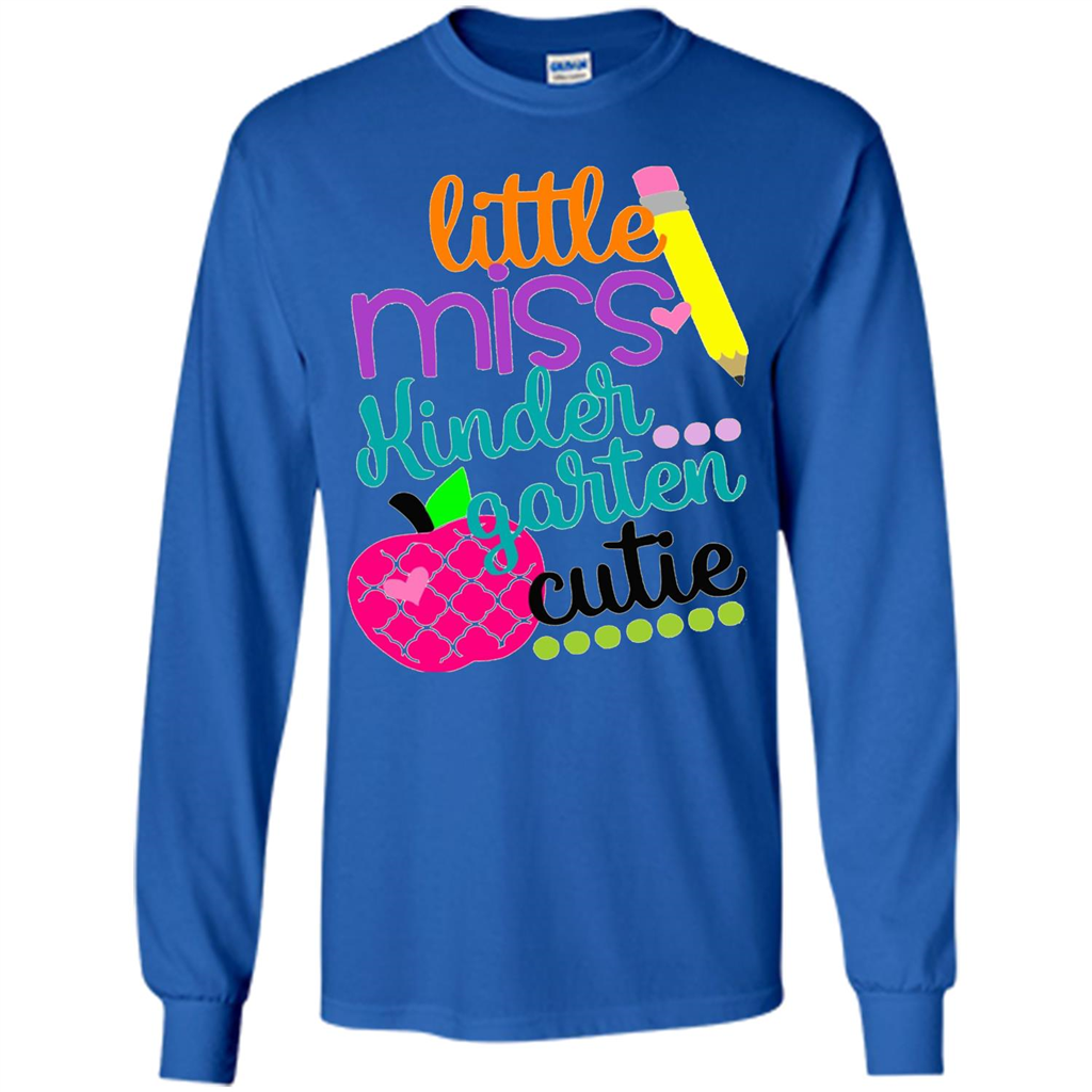 School Kids Daughter Little Miss Kindergarten Cutie T-shirt Royal
