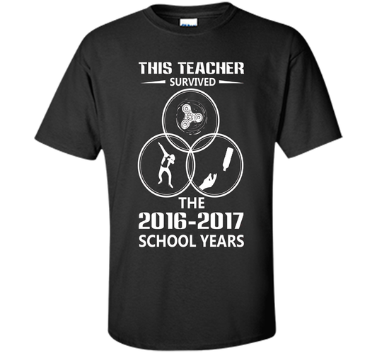 This Teacher Survived The 2016 2017 School Years T-shirt Royal