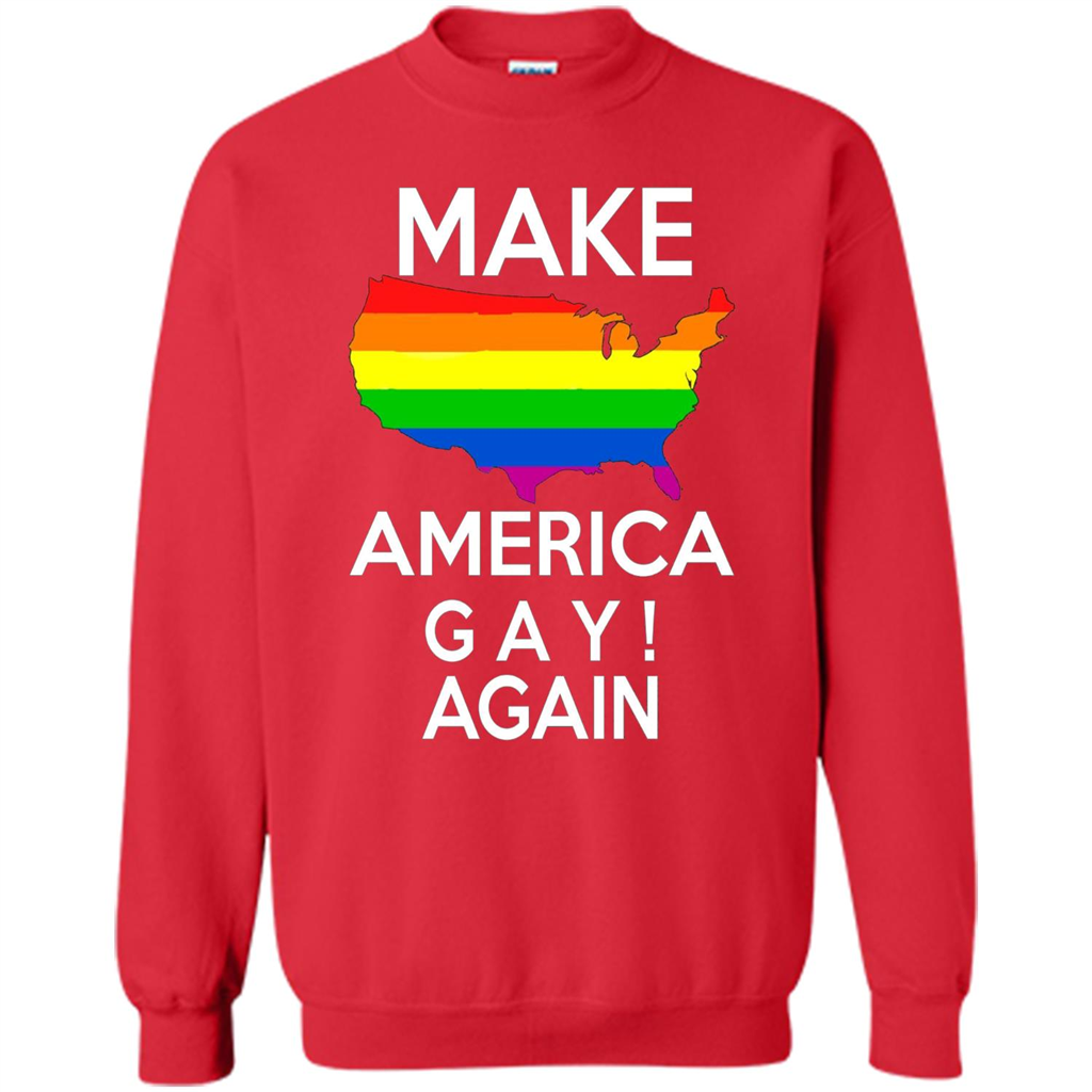 LGBT Pride T-shirt Make America Gay Again Tshirt Red