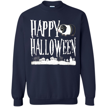 Happy Halloween Guinea Pig T-shirt Navy