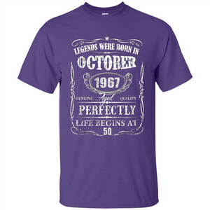 Legends Were Born In October 1967 T-shirt