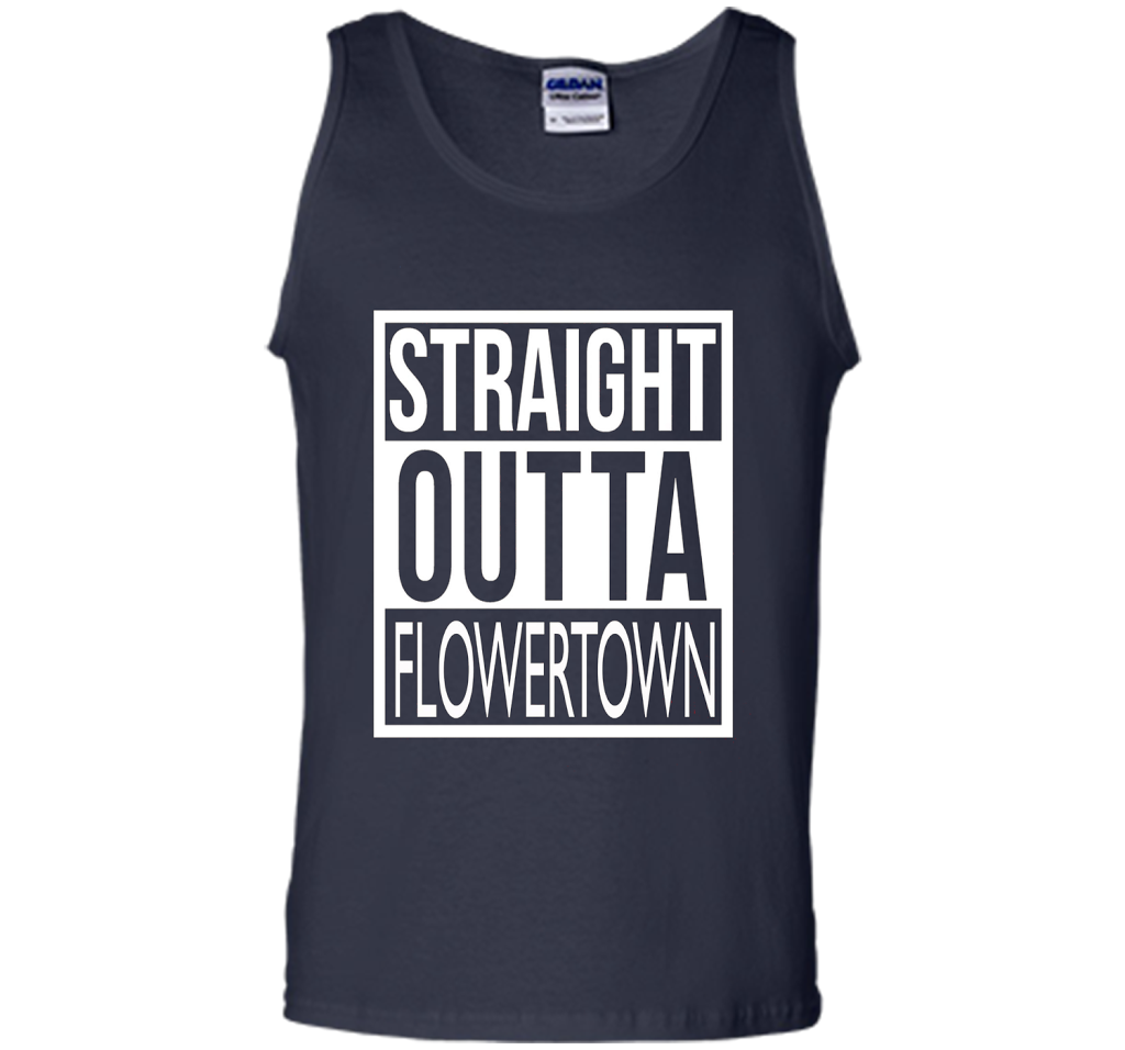 Straight Outta Flowertown (Summerville) Unisex Tee t-shirt Navy