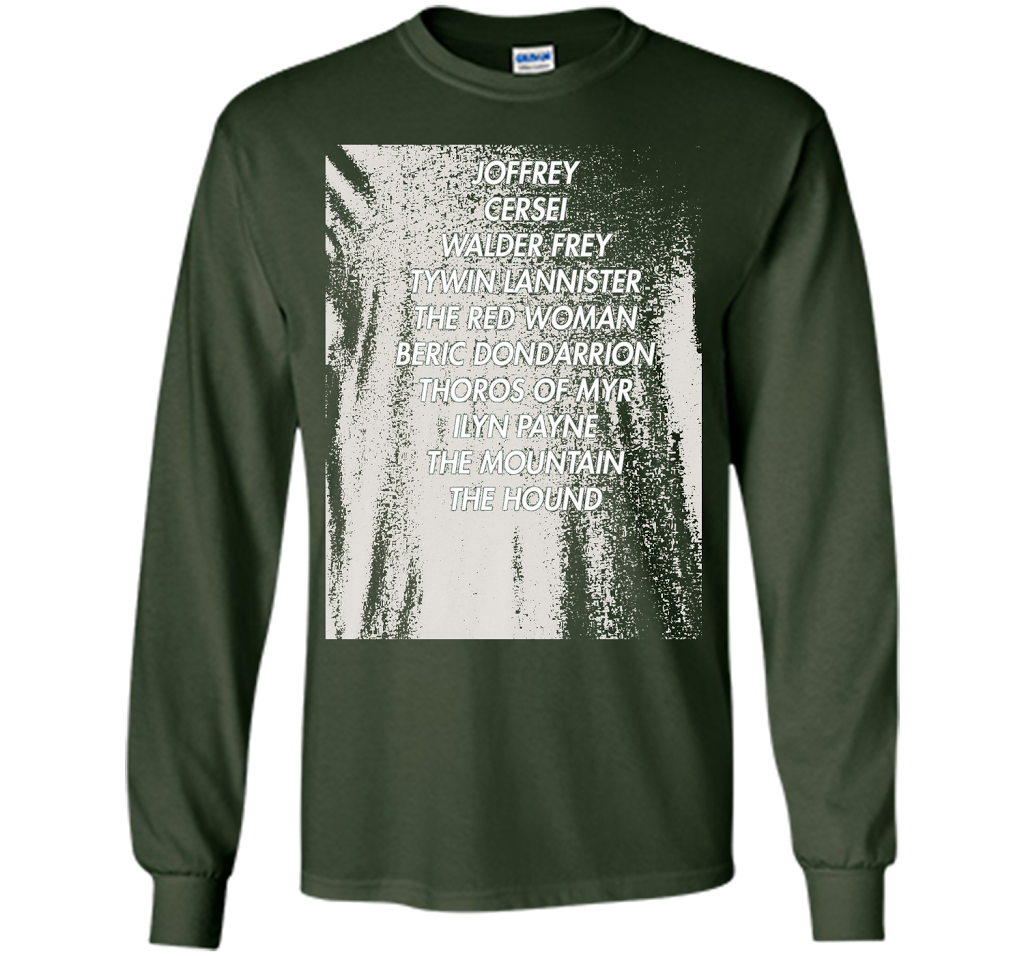 Arya Kill List T-Shirt cool shirt Forest Green