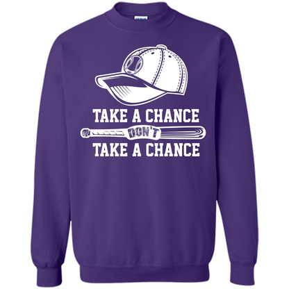 Football T-shirt Take A Chance Don't Take A Chance Purple