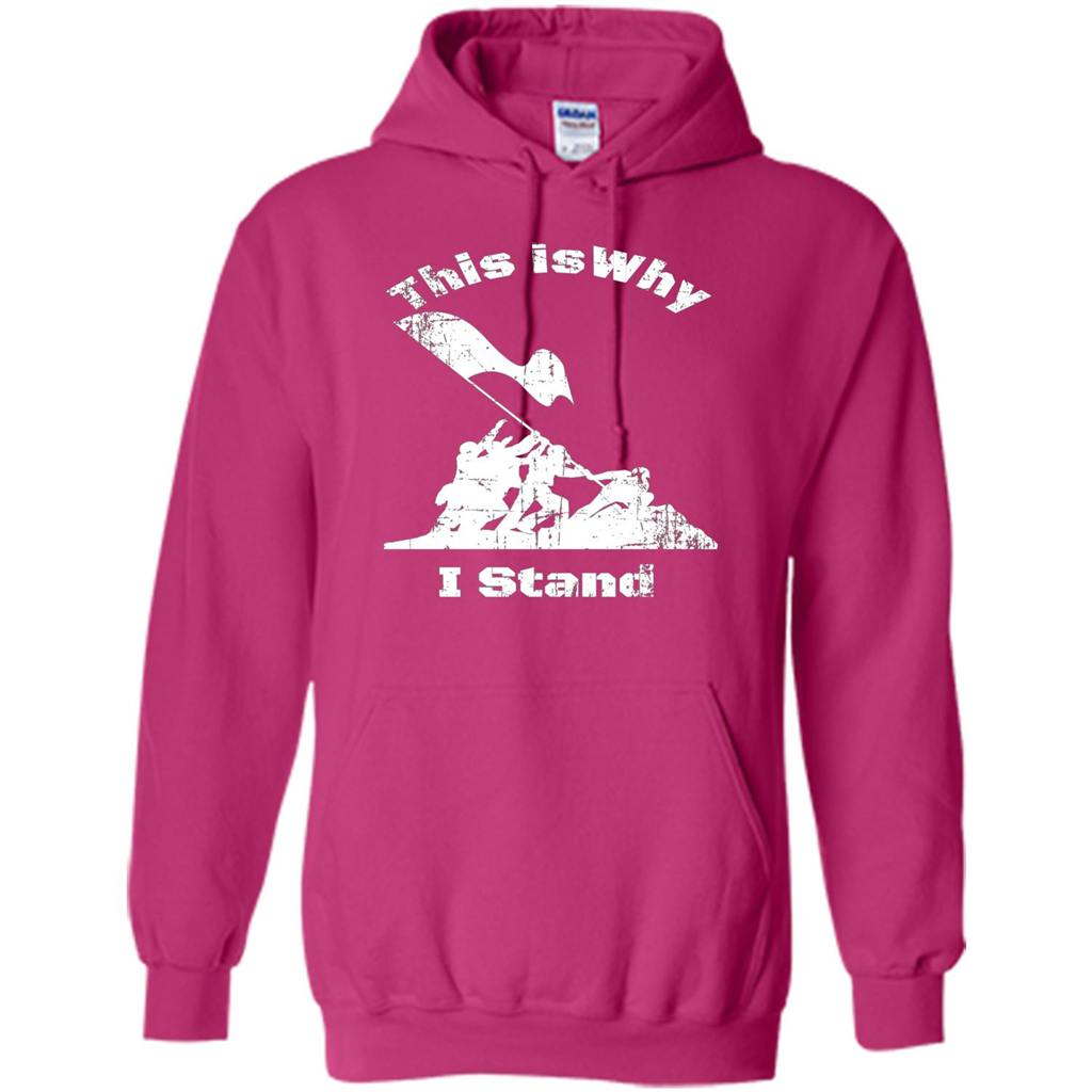 Military T-Shirt This Is Why I Stand Heliconia