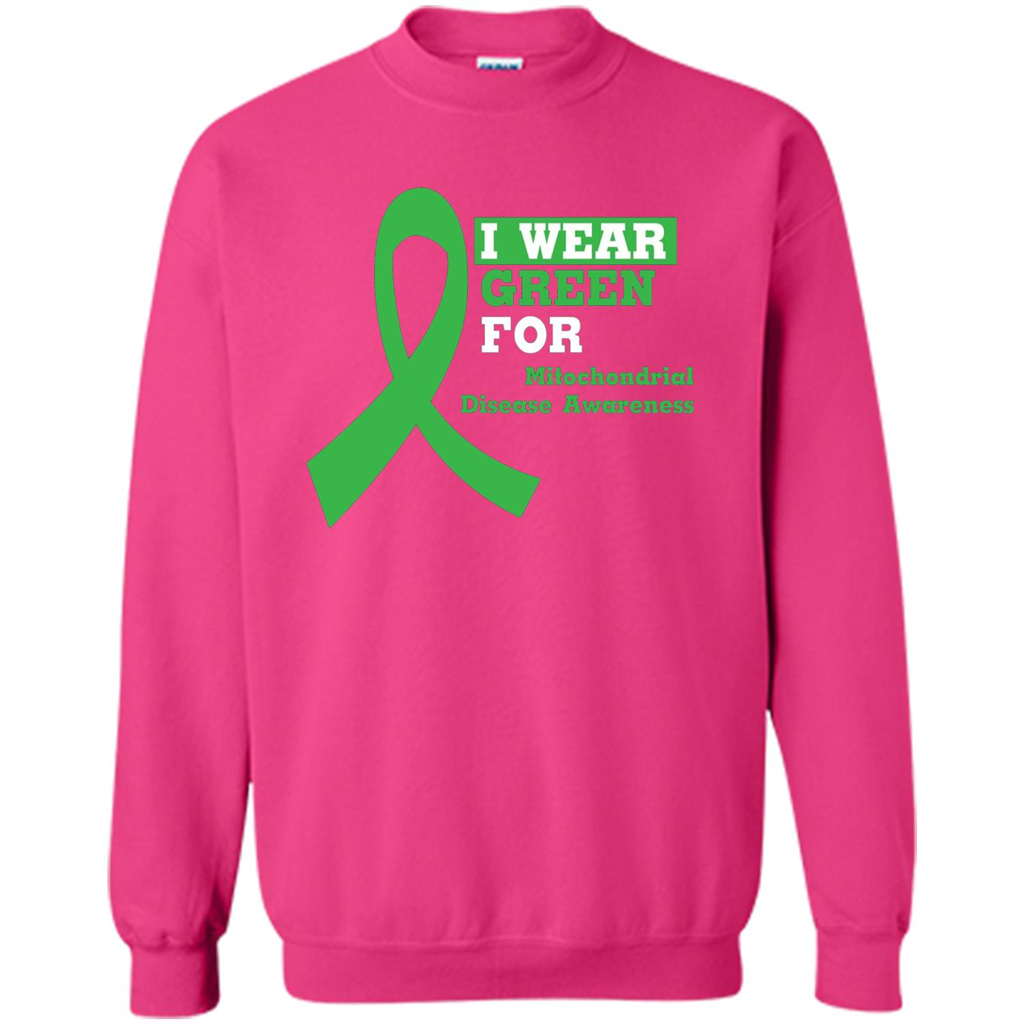 I Wear Green Mitochondrial Disease Awareness Strong T-shirt Heliconia