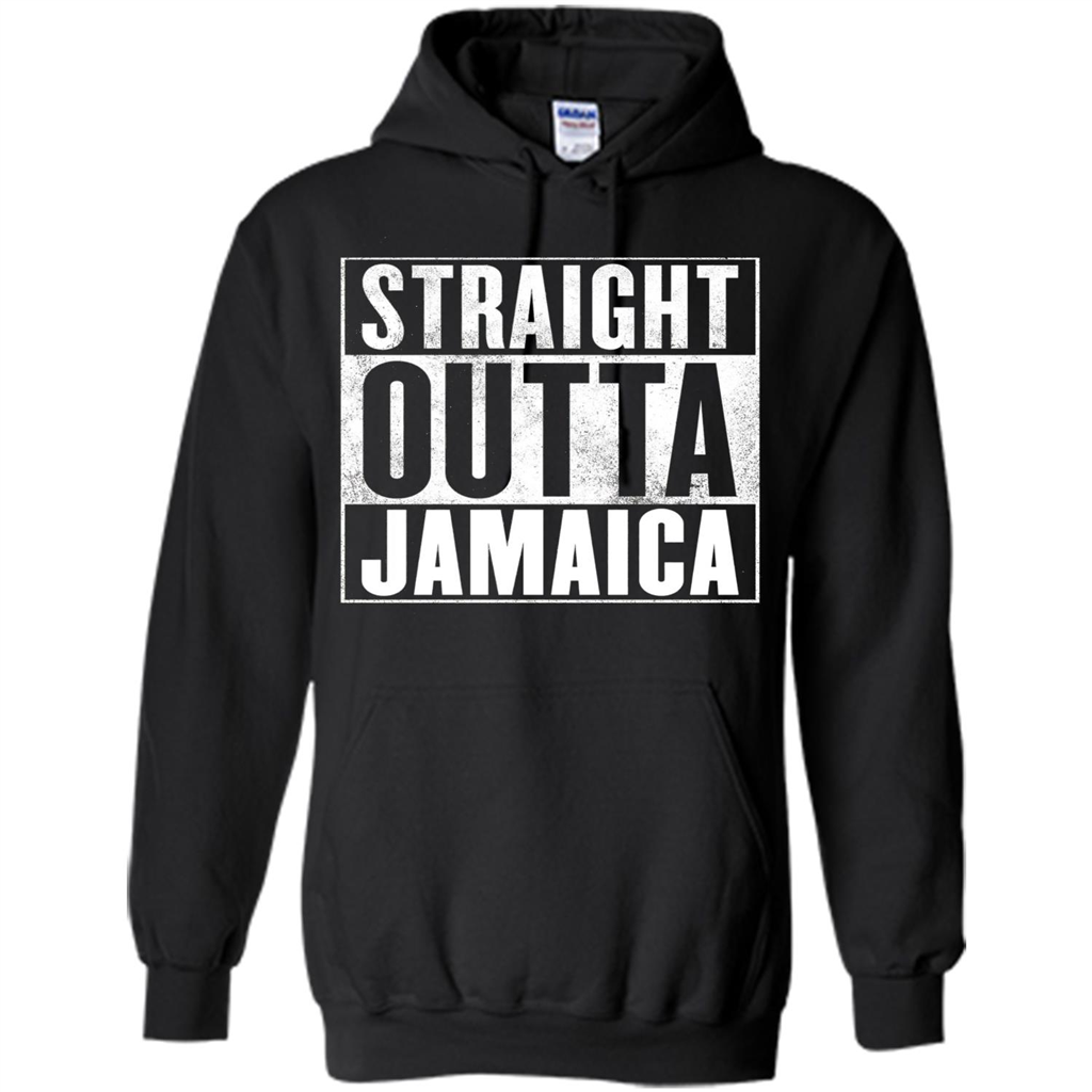Jamaica T-Shirt - Straight Outta Jamaica T-shirt Black