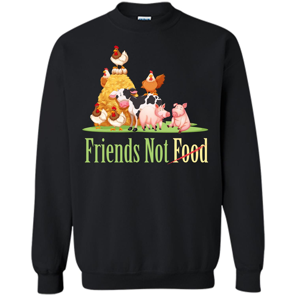 Animal T-shirt Friends Not Food T-shirt Orange