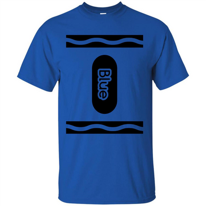 Blue Crayon Halloween Costume T-shirt Royal