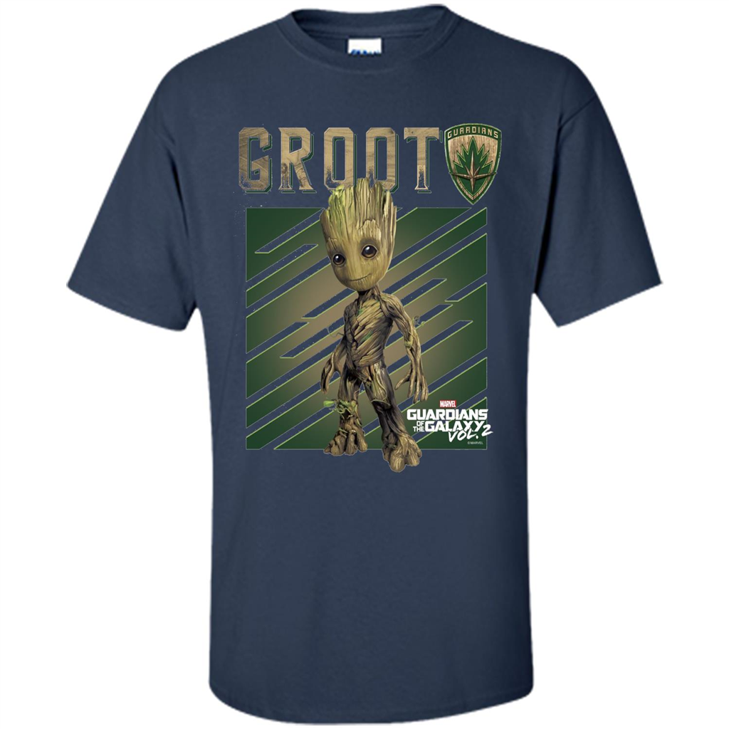 Groot Guardians of Galaxy 2 Growth Graphic T-Shirt Navy
