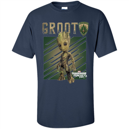 Groot Guardians of Galaxy 2 Growth Graphic T-Shirt Navy