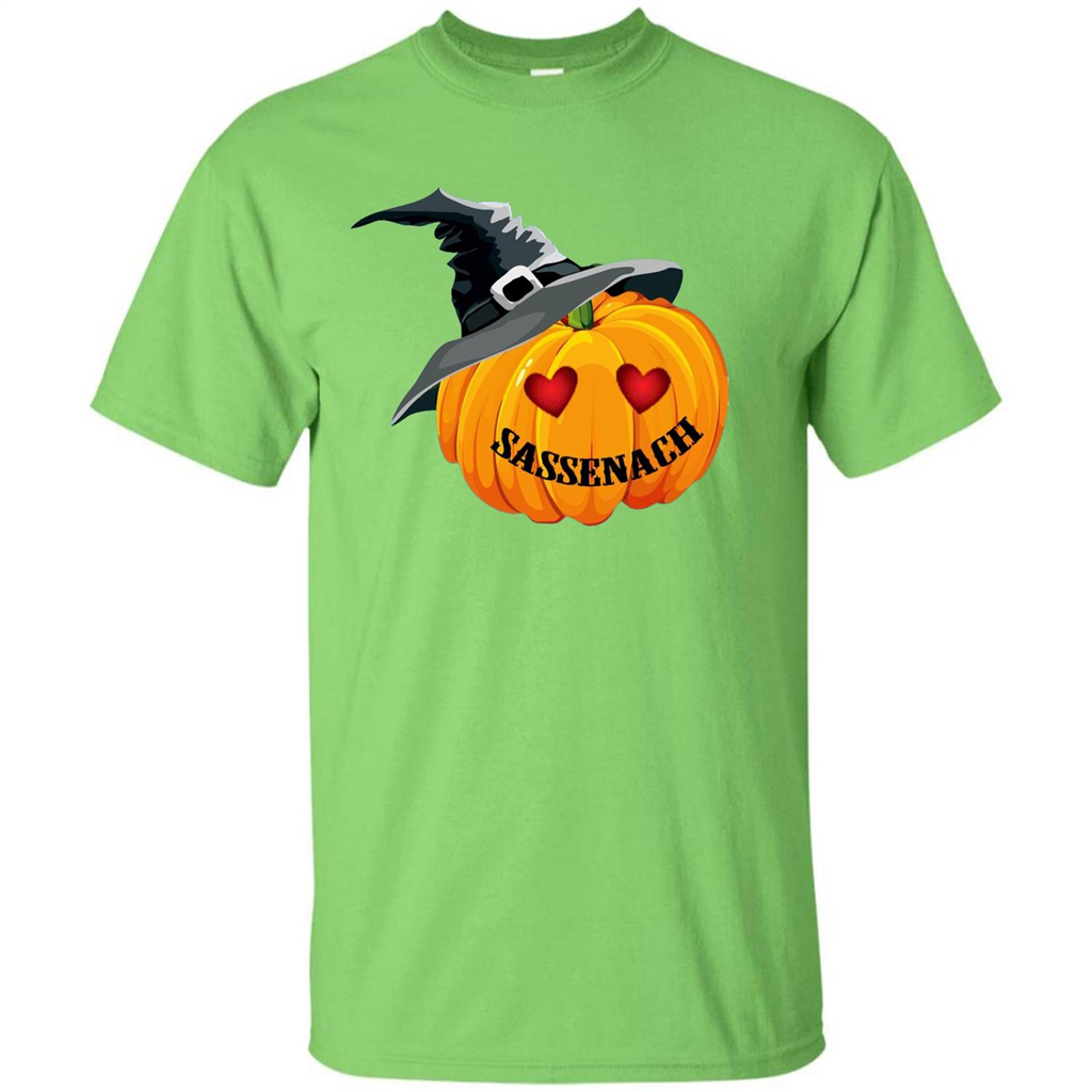 Sassenach Pumpkin Halloween T-shirt Lime