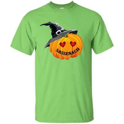 Sassenach Pumpkin Halloween T-shirt Lime