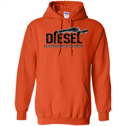 Diesel Rolling Coal T-Shirt Black Smoke Lifted Truck T-Shirt Orange