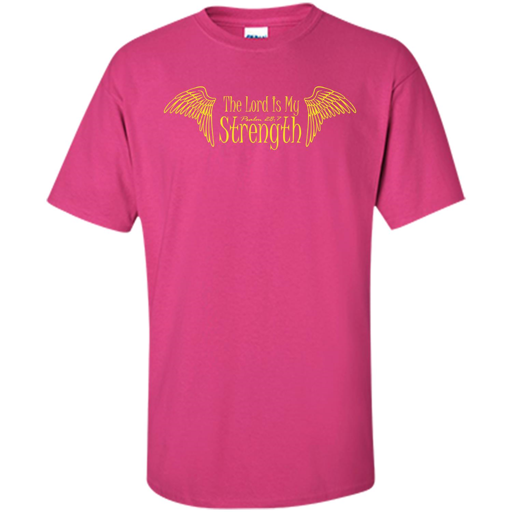 Christian T-shirt The Lord Is My Strength Heliconia