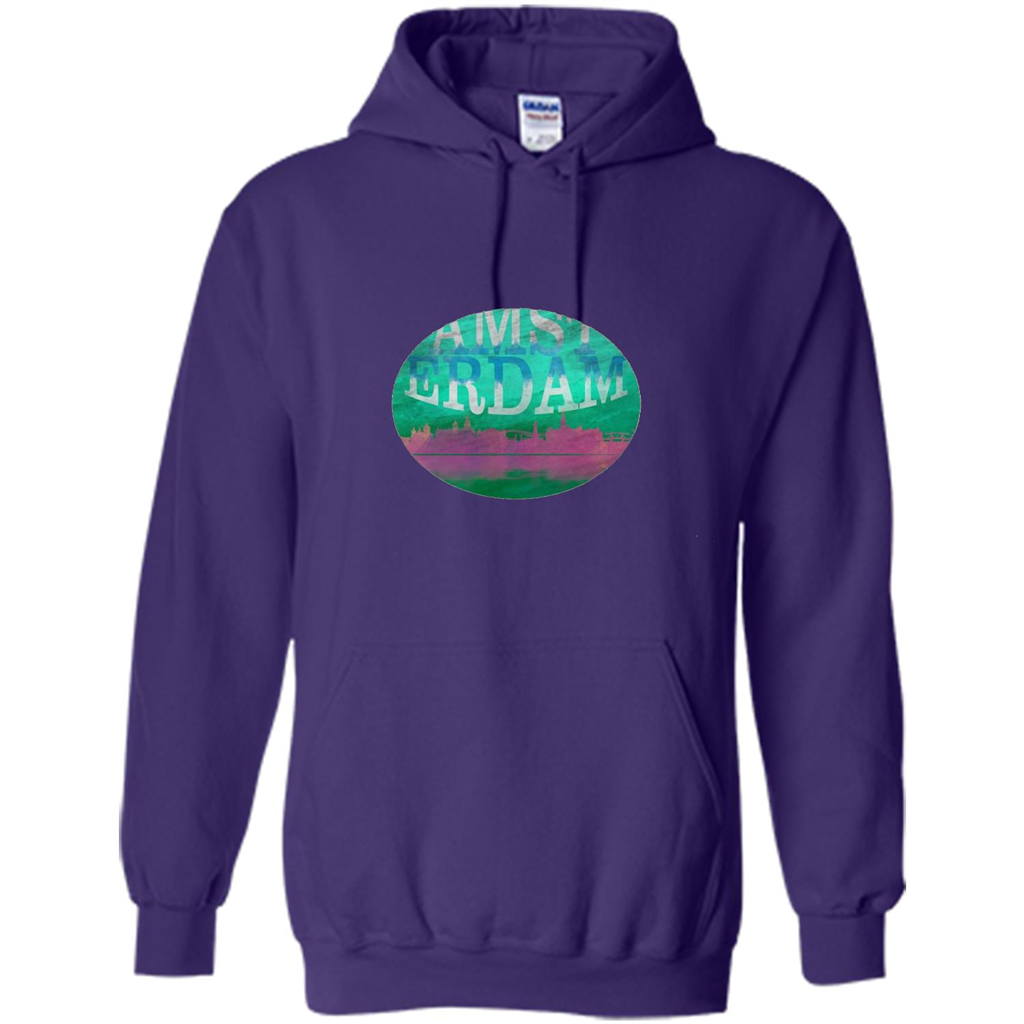 Amsterdam Skyline Horizon Sunset Love Netherlands T-shirt