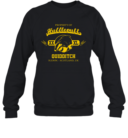 Property Of Hufflepuff Quidditch Harry Potter Sweatshirt Sweatshirt Black