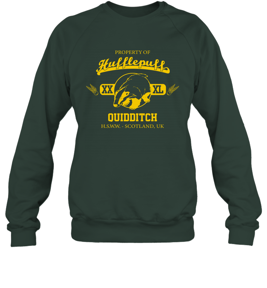 Property Of Hufflepuff Quidditch Harry Potter Sweatshirt Sweatshirt Forest