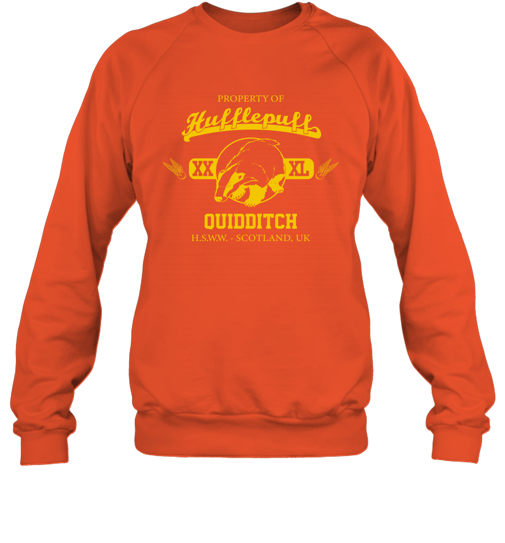 Property Of Hufflepuff Quidditch Harry Potter Sweatshirt Sweatshirt Orange