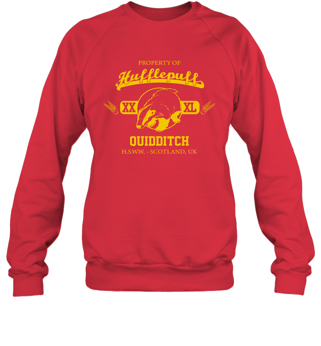 Property Of Hufflepuff Quidditch Harry Potter Sweatshirt Sweatshirt Red