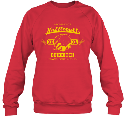 Property Of Hufflepuff Quidditch Harry Potter Sweatshirt Sweatshirt Red