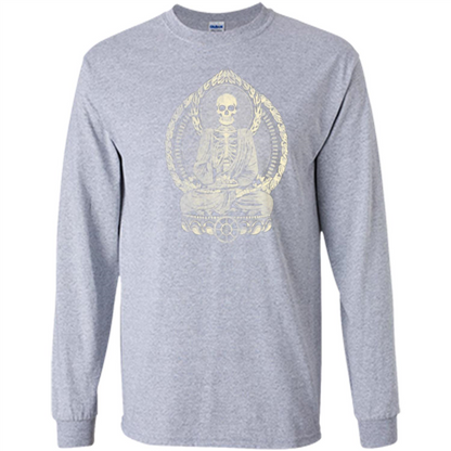 Starving Buddha - Weathered Halftone T-shirt Sport Grey