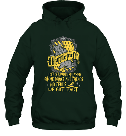 Harry Potter Quotes Hufflepuff Hoodie Forest