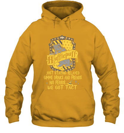 Harry Potter Quotes Hufflepuff Hoodie Gold
